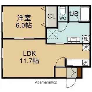グレイエリア【4階】の間取り